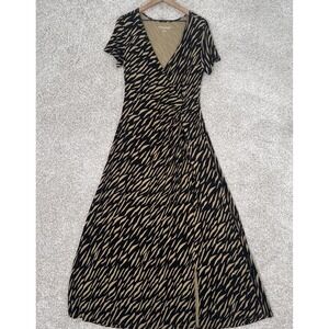 Soft Surroundings Caity Wrap‎ Dress Animal Print Size M(10/12)